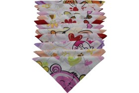 Resim Çocuk Bandana 12 Li Karışık Desen 