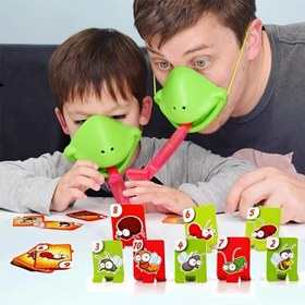 Resim Kurbağa Dili & Renk Değiştiren Kertenkele Eğlence Oyunu - Açgözlü Yılan Kartları ile Etkileşimli Aile Eğlencesi, Karışık Renkler 