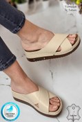Resim neon shoes Lina Kadın Anatomik Ortopedik Konfor Modeli Terlik Hafif Şık Topuklu Günlük Dışarı Ev İçi Terliği 