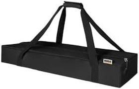Resim Haegs Taşıma Çantası, Çok Amaçlı Küçük Alet Çantası, Fermuarlı Dayanıklı, Kamp Malzemeleri Saklama Çantası, 12L (50 x 15 x 10 cm) Siyah 