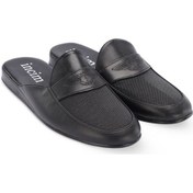 Resim Dark Erkek Siyah Lüks Rahat Hafif Konforlu Misafir Ev Terlik Siyah 