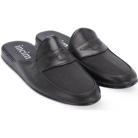 Resim Dark Erkek Siyah Lüks Rahat Hafif Konforlu Misafir Ev Terlik Siyah 