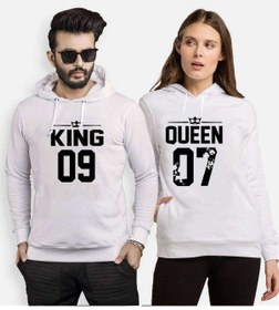 Resim Tshirthane King 09 Queen 07 Sevgili Kombinleri Kapüşonlu Kombin 