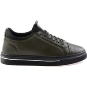Resim Bambi Haki Hakiki Deri Erkek Sneaker E01082000603 