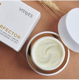 Resim Vitayes Perfector Anti-age, Day Cream,15 Spf, Face Cream With 24-hour Moisture For The Skin, Repair And Protect Skin, Smoother Skin & Reduction Of Wrinkles, Intensive Care For The Face 