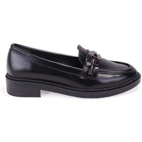 Resim Dagoster Dza07-863705 Siyah Günlük Loafer Kadın Ayakkabı Siyah 