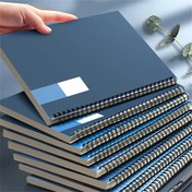 Resim 4 adet A5 spiral defter, mat üniversite tarzı, rastgele renklerde 1/2/4'lü paket, iç sayfalar kalınlaştırılmış 70g, ofis ve çalışma için ideal, okula dönüş sezonu için mükemmel hediye 