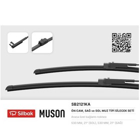 Resim Sılbak Sb2121ka Sılecek Supurgesı 530 / 530mm Muz Tıp Skoda Super 02 05 Vw Passat 02 05 