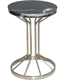 Resim BENGİ TİCARET Brc 17884 Bufalo FİSKOS Siyah Mermer Desen Çelik Gümüş Bakır Renk Kaplama El yapı 