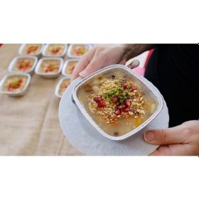 Resim Alüminyum Sütlaç Kasesi Tatlı Kasesi Aşure Kasesi 11x11 Mm 100 Adet Gri 