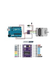 Resim Drv8825 3d Yazıcı Uyumlu Step Motor Sürücü Driver Kart Modülü 