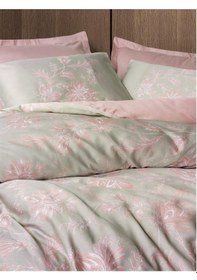 Resim Cotton Box Betula Saten Çift Kişilik Nevresim Takımı Pudra Pudra 