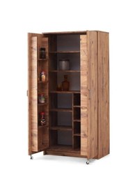 Resim Ekonomik 2 Kapılı Mutfak Kiler Erzak Dolabı 86X50X180 (531811051) 