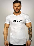 Resim Black İstanbul Black Baskılı Fitness T-shirt 