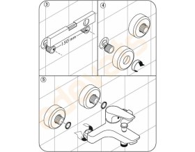 Resim E.C.A Eca Niobe Banyo Bataryası + Eca Spil Hareketli Banyo Üst Takım 1f (Duş Başlığı) 