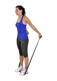 Resim Yoga & Pilates Egzersiz Bandı Siyah Renk 1.5 Metre 