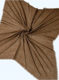 Resim Mim Eşarp Enba Flamlı Yazma %100 Pamuk Nefes Alan Doğal Kumaş Acı Kahve 