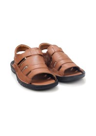 Resim Pisagor Ps-33720 Erkek Ortopedik Deri Sandalet Siyah 