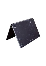 Resim Apple Uyumlu MacBook Pro Kılıf 13inç M1-m2 Koruyucu Sticker Laptop Kaplama A2338 İle Marble14 Siyah 