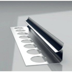 Resim 12 mm Alm. Seramik Iç Köşe Profili Mat Gri 2.7m Boy 