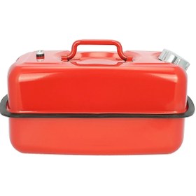 Resim BİTERSE Taşınabilir Yakıt Tankı Metal Benzin Bidonu Yatay 10 Litre 