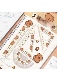 Resim Zyzqstore 4 Adet Yaratıcı Akrilik Cetvel Takımı Çizim Araçları Sevimli 