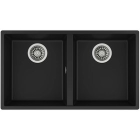 Resim Teka 115260024- Square 760 Tg Black Granit Eviye 