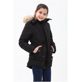 Resim Benitto Kids Kız Çocuk Kaban 51256-Siyah 