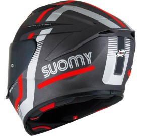 Resim Suomy Track-1 Kask Nınety Seven Gun Metal-Red 