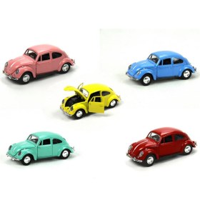 Resim BYCEGU 01796 PASTEL RENKLİ ÇEK BIRAK METAL OYUNCAK KAPLUMBAĞ ARABASI BİR ADETTİR 