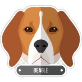 Resim Bay Etiket Andg1 Beagle Kopek Sticker 