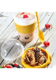 Resim Take&apos N Go Kapaklı Kaşıklı Pratik Taşınabilir Meyveli Yoğurt Diğer 