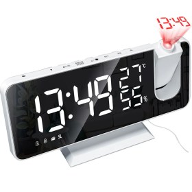 Resim Auvc 4'ü 1 Arada Dijital Çalar Saat - Beyaz (Yurt Dışından) 