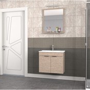 Resim BIANI Fix Arya 65 Cm Banyo Dolabı Renk Aybe Bej 