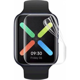 Resim Oppo Watch 46mm Ön Darbe Emici Ekran Koruyucu Nano Cam (4 Adet) 