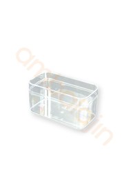 Resim Ambalajın 8 Adet 300 cc Dikdörtgen Tiramisu Cup Sert Plastik Kase Şeffaf Kapaklı – Tatlı, Meze, Salata Sunum K 