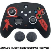 Resim Xbox Series S/seris X 9.nesil Uyumlu Desenli Oyuncu Kolu Silikon Kılıf +analog Silikon God Of War 
