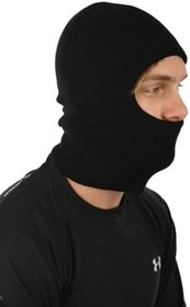 Resim Örgü Kar Maskesi Siyah Balaclava 