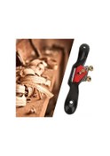 Resim Xindoker Ahşap İşleri İçin Çift Vida Ayarlı Demir Spokeshave - 10 İnç Kırmızı-siyah - Dairesel, Eğri Ve Köşe Planlama 