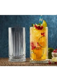 Resim Paşabahçe Elysia Long Drink 4 Lü Su Bardak - Meşrubat Bardağı 520045 