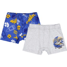 Resim Domi Kids Shark 2-8 Yaş Erkek Çocuk 2'li Boxer - Standart / 6-7 Yaş 