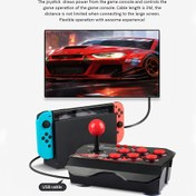 Resim ETAB Ergonomik Kablolu Oyun Joystick'i Turbo Fonksiyonu ile - Tak & Çalıştır, Kaymaz Emme Kupası Tabanı Switch/PS3/PC/Android TV için 