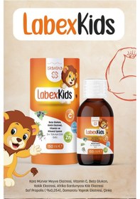Resim Labex Kids Çinko Kekik Beta Glukan Karamürver Çocuk Multivitamin Şurup 150 ML 