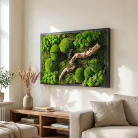 Resim Doğaya Yolculuk - Yosun, Liken ve Ahşabın Hikâyesi - 60x90 / Kızıl 