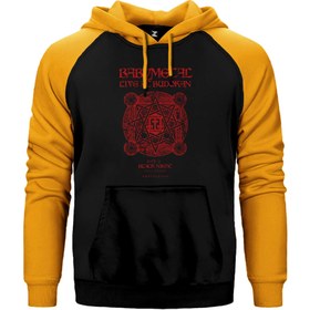 Resim Babymetal Live At Budokan Çift Renk Reglan Kol Sweatshirt / Hoodie - 4XL / Sarı 