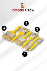 Resim Doğuş Fırça Doğuş Kestirme Fırça No:3 - Hobi Amaçlı Uygulamalar ve Profesyoneller İçin Boya Fırçası 