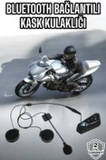 Resim ASTRALTECH Kask Kulaklığı Motosiklet Intercom Interkom Dinleme Konuşma Özellikli Su Geçirmez 