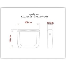 Resim Visam Deniz 2000 Stoplu Spiral Dirsekli Klozet Üstü Rezervuar 413.003 