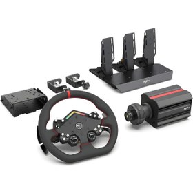 Resim pxn V12 Lite Direct Drive Yarış Direksiyonu Seti - 6 Nm Tork, Hall Sensörlü Pedal 