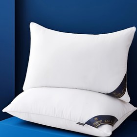 Resim Lüks Hilton Otel Tarzı Yastık - Klasik Beyaz, Rahat ve Destekleyici, Tüm Mevsimler İçin Çiftler İçin Kullanım, 800g/sq.m, Fermuarlı Kapaklı Saten Polyester Kapak, Ev ve Misafirperverlik İçin İdeal, Rahat Yastık | Zarif Yastık Tasarımı | Saten Yastık Kapak, Be İçin Yastıklar 